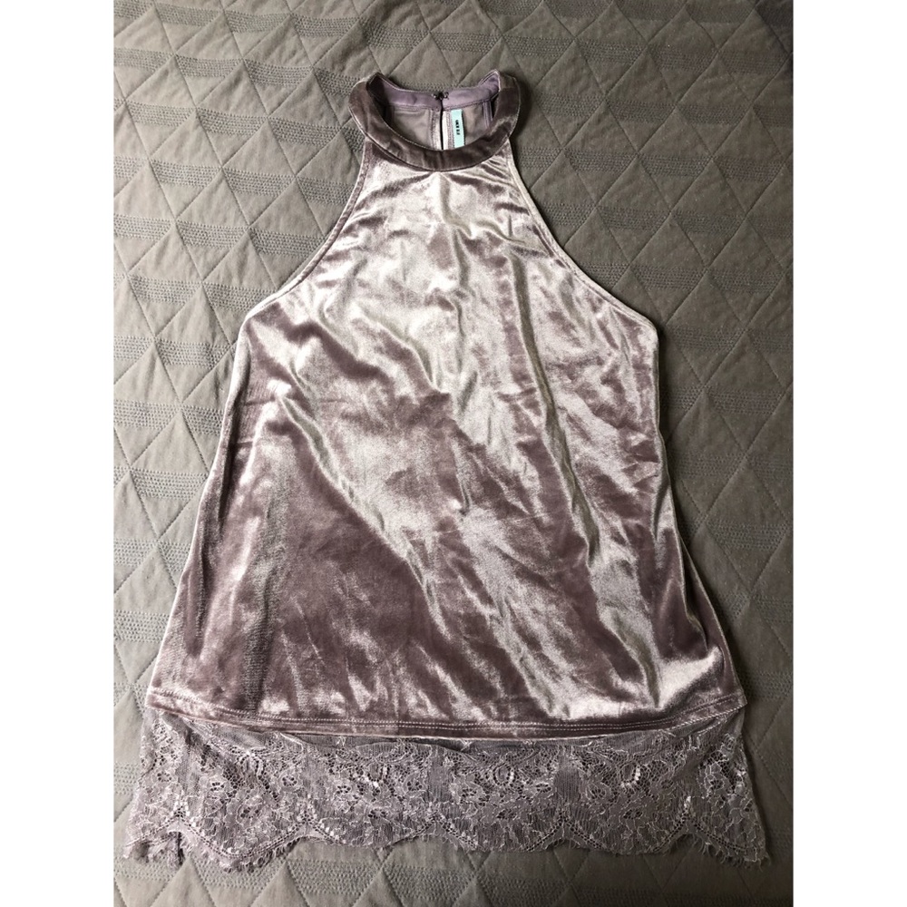 Light purple velvet tank top